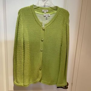 ST JOHN CARDIGAN SWEATER WITH MATCHING T SHIRT